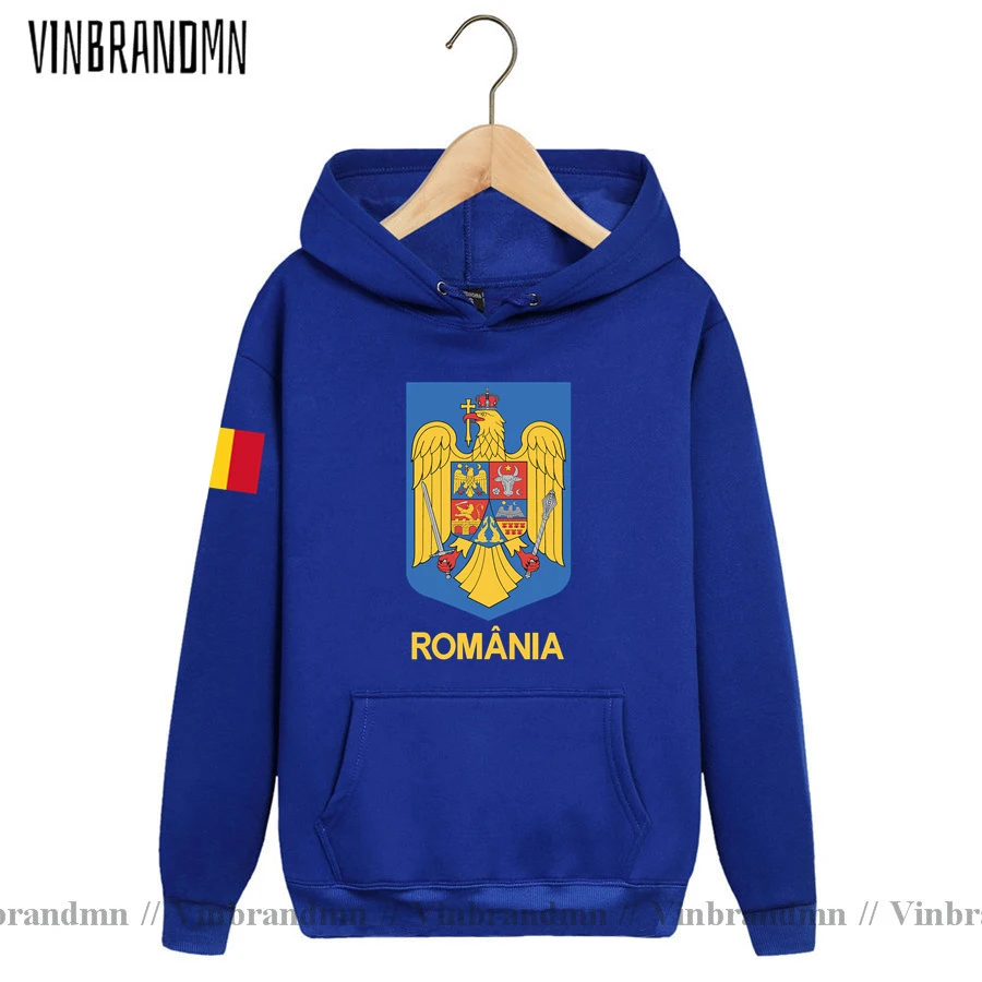 Romania Romanian ROU RO Mens Hoodies Classic Pullovers Hoodie Sweatshirt Streetwear Clothes Hip Hop Tracksuit Nation Flag Design