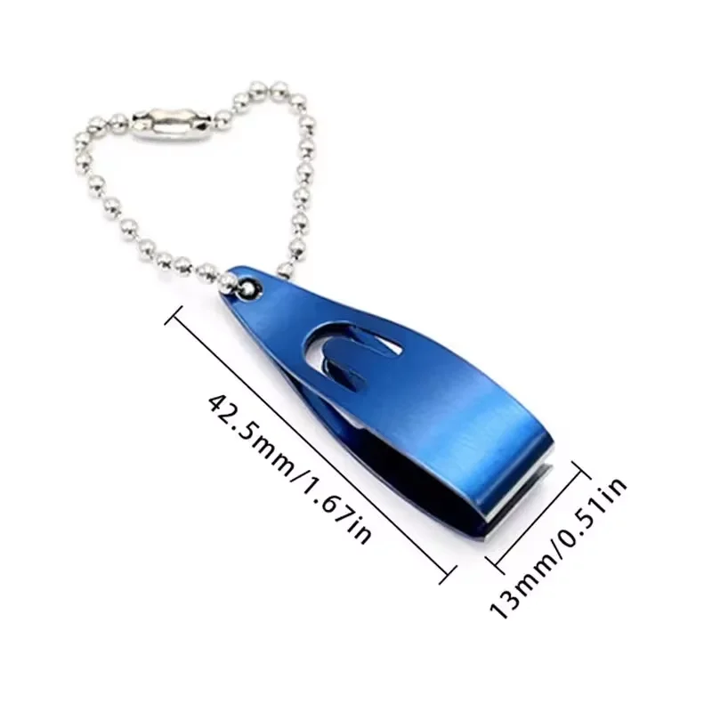 قاطع خط صيد صغير باللون الأزرق/الأخضر - حجم الجيب من الفولاذ المقاوم للصدأ #3