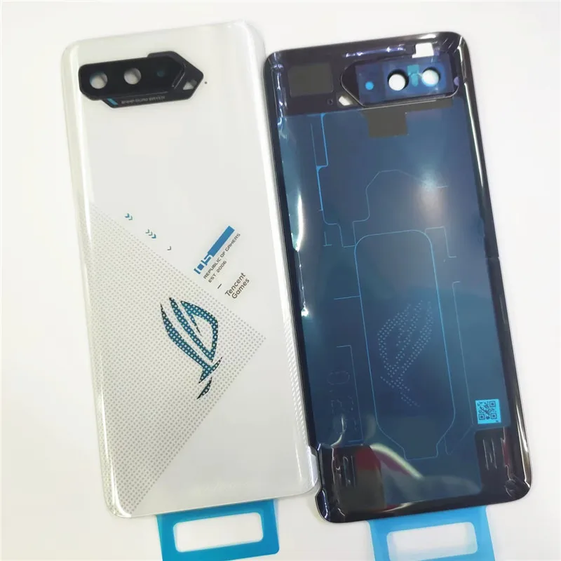 For Asus ROG5 ROG Phone 5 5S ZS673KS Back Glass Panel Rear Housing Door Case Phone Lid Camera Lens