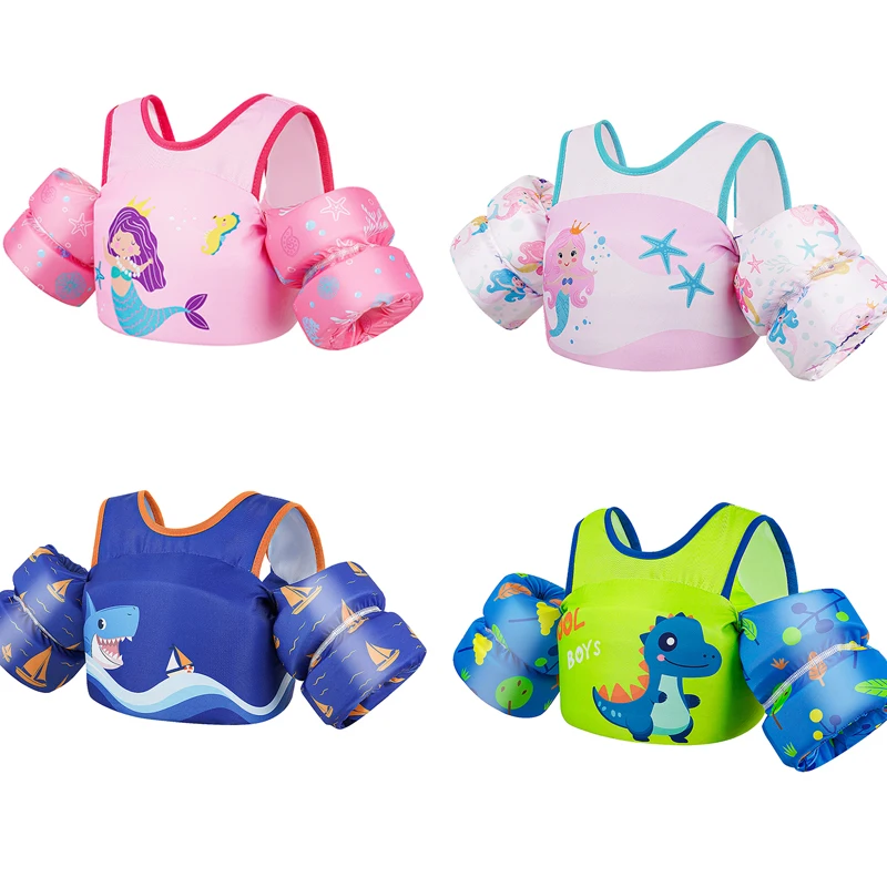 Child Float Arm Sleeve Floating Ring Safe Life Jacket Cartoon Children's Swim Life Jackets Baby Arm Ring Buoyancy Vest Garment