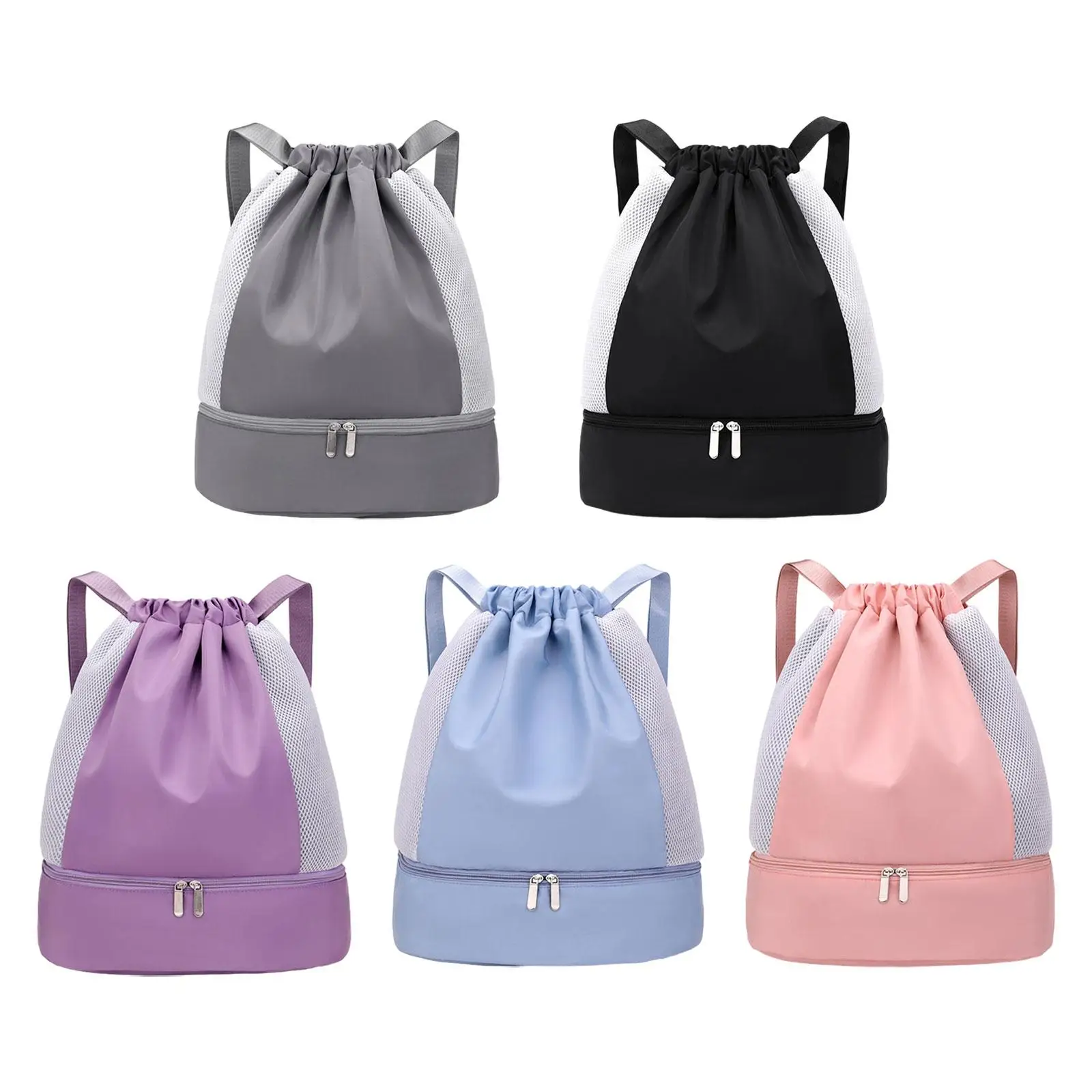 

Drawstring Backpack Sackpack Daypack Waterproof Sports Backpack Lightweight Basketball Storage Bag for Outdoor Activities Travel