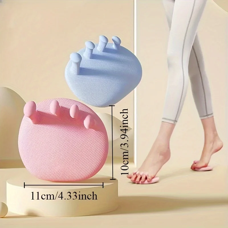 

Тренажер для коррекции свода стопы унисекс, состоящий из 2 частей, подходит для пальцев ног, используемый для коррекции функций подошвы, правильное выворость большого пальца,