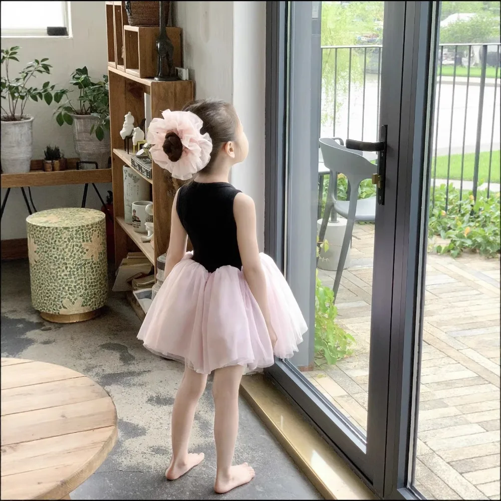 

Новое летнее платье для девочек 1-9 лет в балетном стиле, без рукавов, милое фатиновое платье принцессы для роста 90-140 см (коллекция 2026 года)