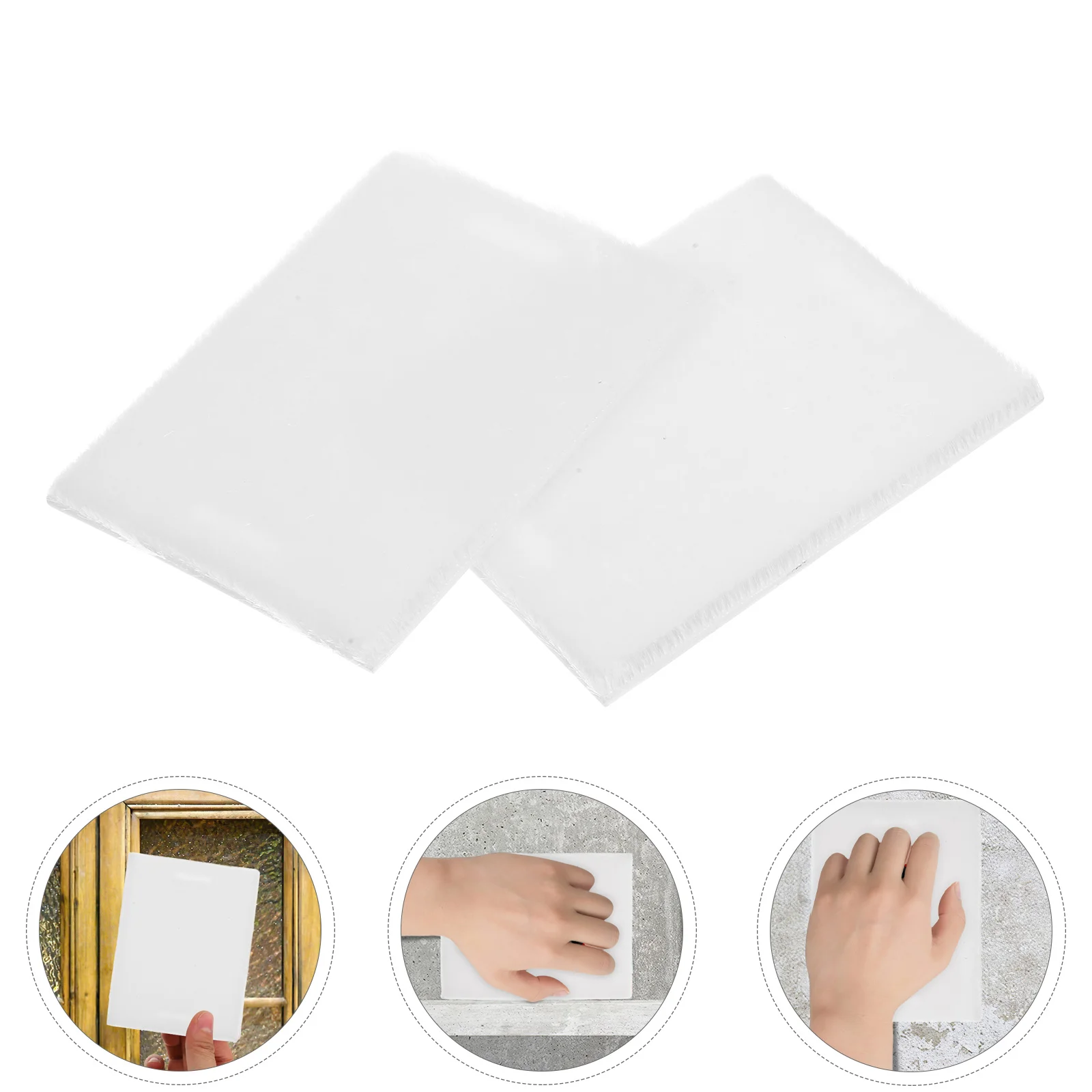 

2 Pcs Trimmer Pad Refills Flat 1200X900X250CM Paint Edger Tool Pads White Painting