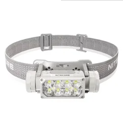 Nitecore High Power LED Headlamp Beam 2000LM Rechargeable 8 LED Headlight with 4000mAh Li-ion Battery for Hiking Camping