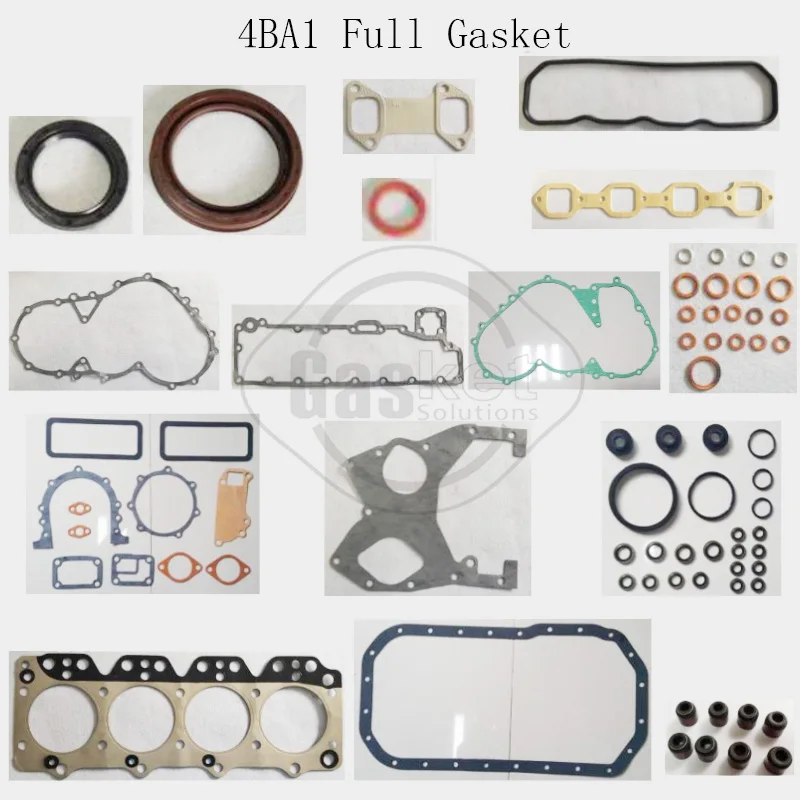 

4JC1-N 4BD2 4BD2T 4BG1 4BG1T 4BA1 Full Gasket Kit For Isuzu Engine Forklift Tractor Excavator 5878100160 5878123002