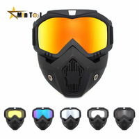 Dustproof Motocross Glasses Dirt Bike Motorbike Off-road Adjustable Motorcycle Masks Breathable Face Protective Welding Goggles