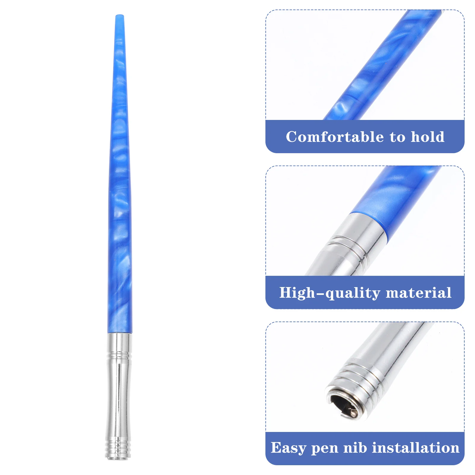 

Dip Pen Nib Holder Resin Handle Comfortable Grip Easy Clean Break Resistant Perfect for Calligraphy Comic Drawing Writing