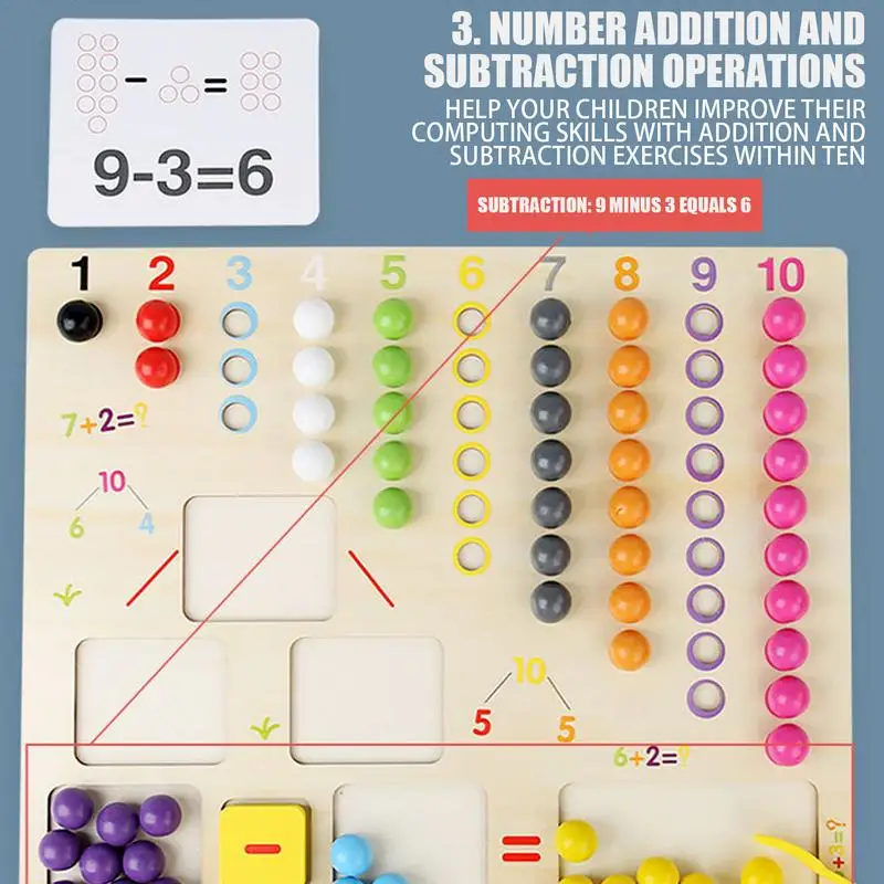 子供のための木製の数学カウントビーズ,教育玩具,100ビーズ,就学前の学習,子供向けゲーム