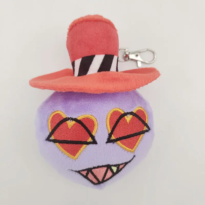 New Alastor Plush Keychain Adam Hazbined Cos Hotels Soft Stuffed Costume Cute Plushie Figure Hells for Children Kids Gift