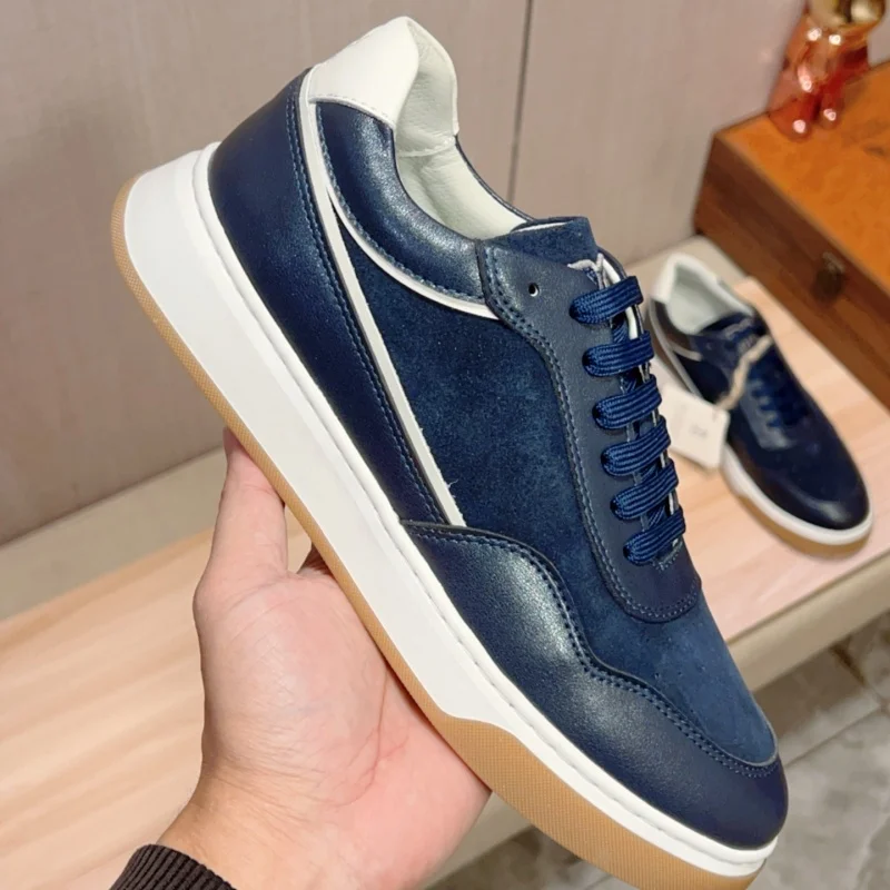 

Новые мужские повседневные туфли из высококачественной дышащей воловьей кожи, модные и мягкие, 2026 года