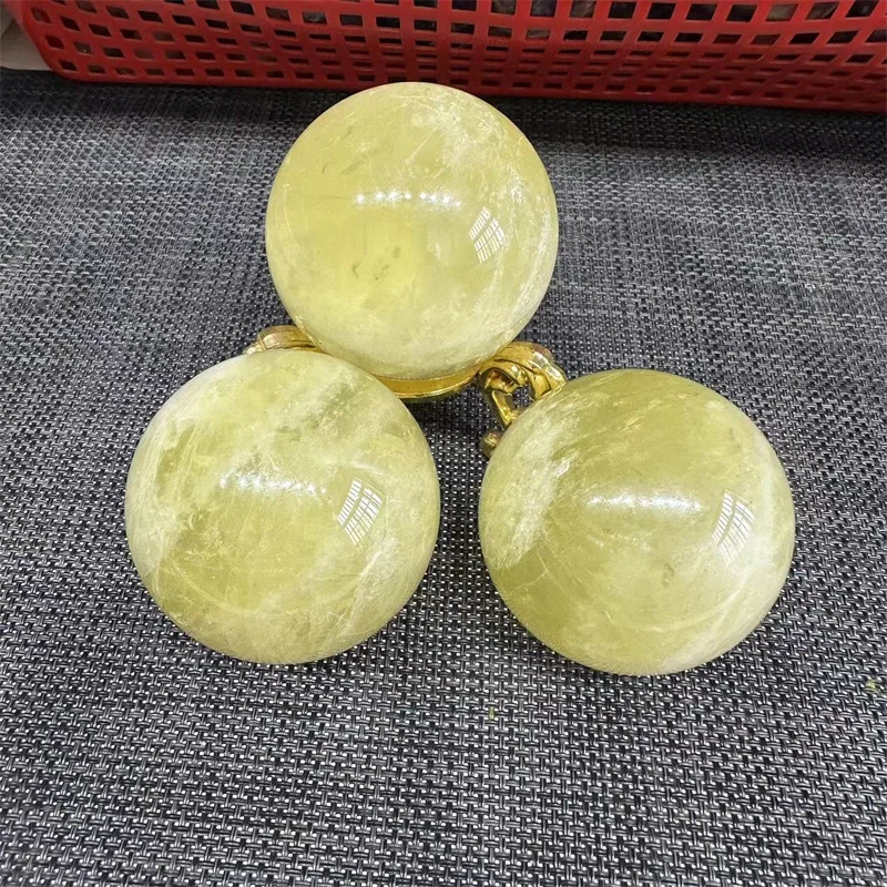 

Natural Stones Polished Quartz Crystal Gemstone Sphere Citrine Ball Healing Reiki Decoration Craft