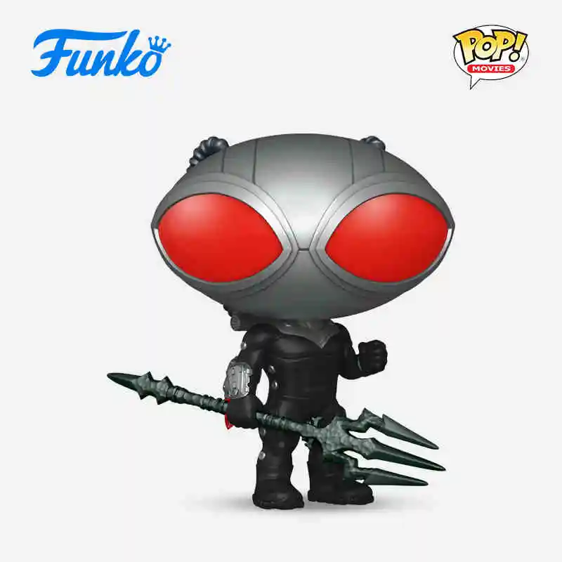 Funko Pop Aquaman 2 Figures Kawaii Mera Black Manta The Lost Kingdom Figure Vinyl Model Toy Doll Collect Desktop Decoration Gift