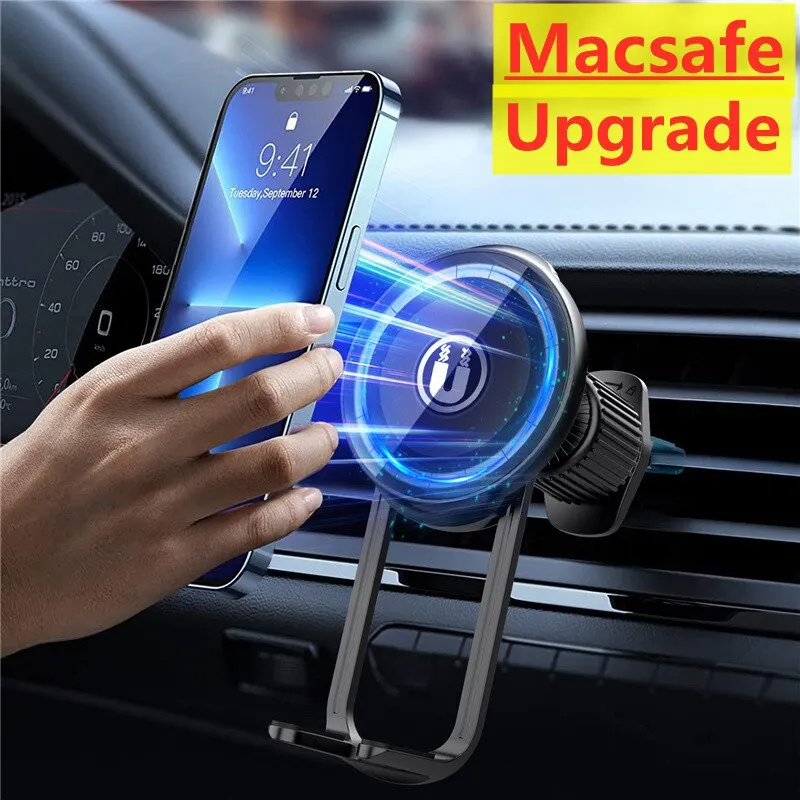 Magnetic Car Phone Holder Mount Air Vent Bracket Magnet Smartphone Mobile Stand Cell Support In Car For iPhone Xiaomi Samsung LG