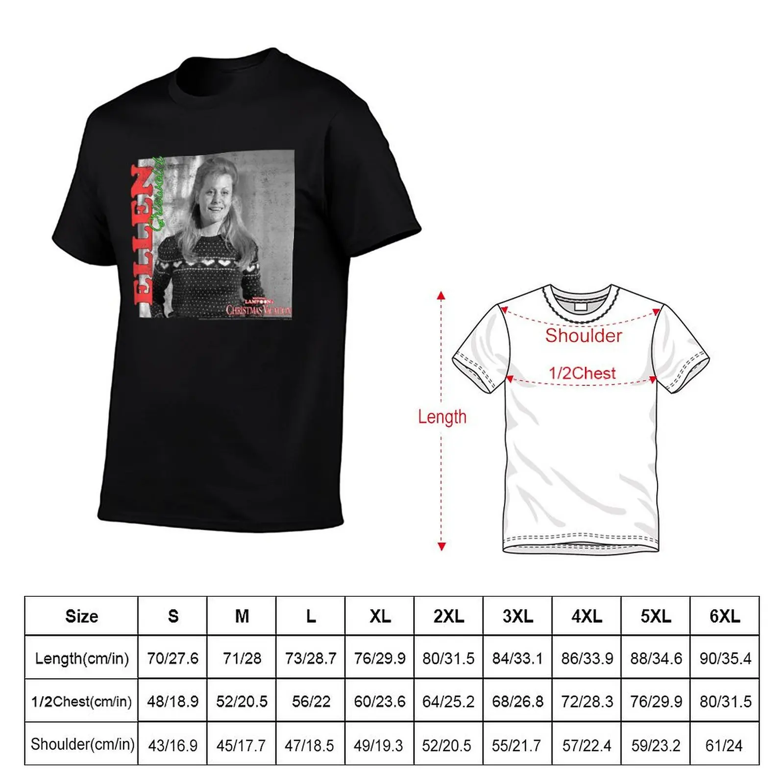 National Lampoon39;s Christmas Vacation Ellen Griswold T-Shirt Plus Size Street Style Tee