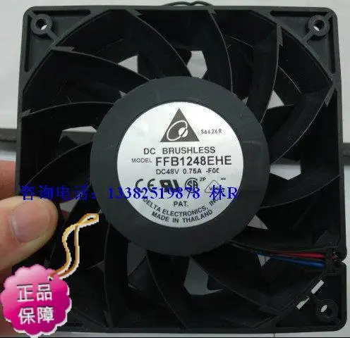 

НОВЫЙ DELTA FFB1248EHE 12038 DC 48V Осевой вентилятор охлаждения