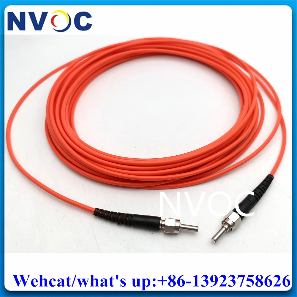 

5Pcs SMA MM 1M Patch Cord,OM1 62.5/125 OM2 50/125 SMA905 to SMA Simplex Metal Ferrule 3.0mm LSZH/PVC Orange Fiber Optical Cable