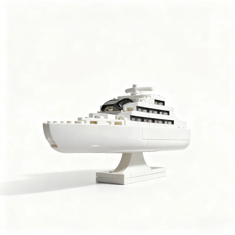 129개 MOC 보트 마이크로 요트 모델 블록 조립 크리스마스 선물 DIY 조립 창의적 교육 블록 장난감 아이디어