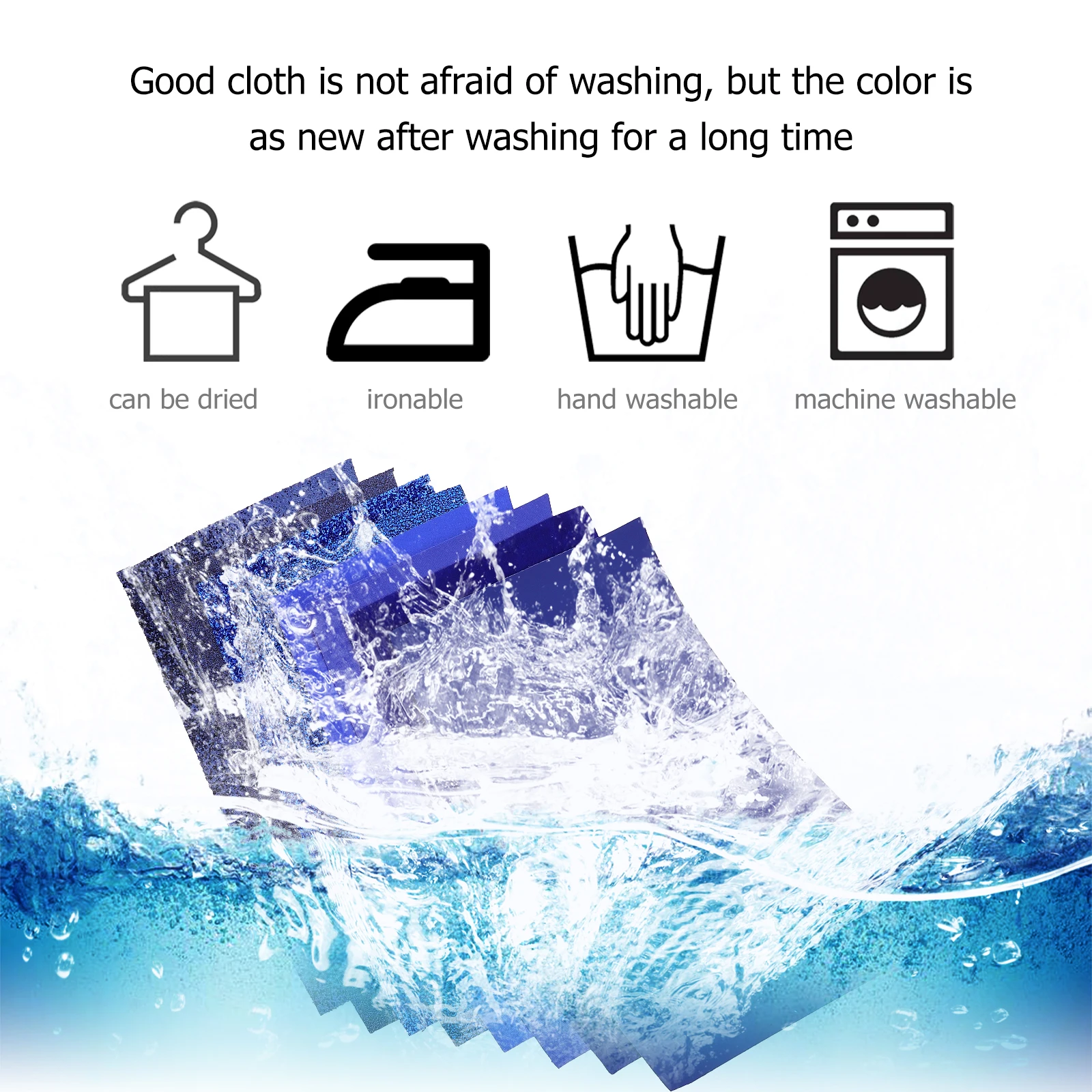 

8pcs Pu Sheets Blue Diy Craft Material Jewelry Making Sewing Scrapbooking Embellishment Durable Synthetic Fabric