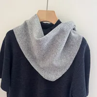 Knitted Scarf Women 100% Wool Winter Warm Scarves Bright Solid Color Design Thickened Shawl Soft Triangle Pashmina Neck 2025 NEW 3