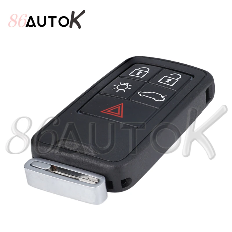 Car Remote Smart Key FCCID KR55WK49264 for Volvo XC60 S60 S60L V40 V60 S80 XC70 433Mhz FSK ID46 Car Key Fob Case Cover 5 Buttons
