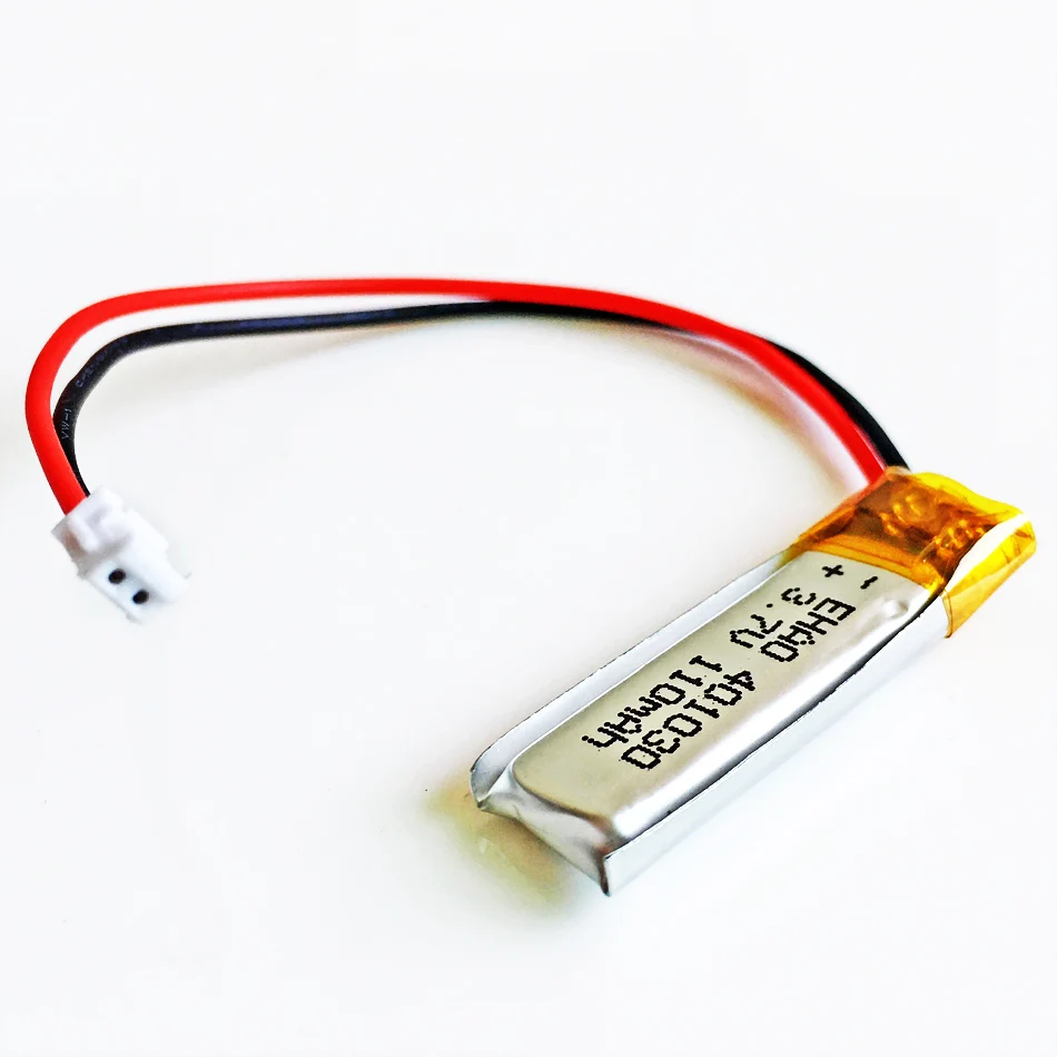 3.7V 110mAh litowo-polimerowa LiPo akumulator JST ZH 1.5mm 2pin wtyczka 401030 dla Mp3 GPS słuchawki z bluetooth zestaw słuchawkowy