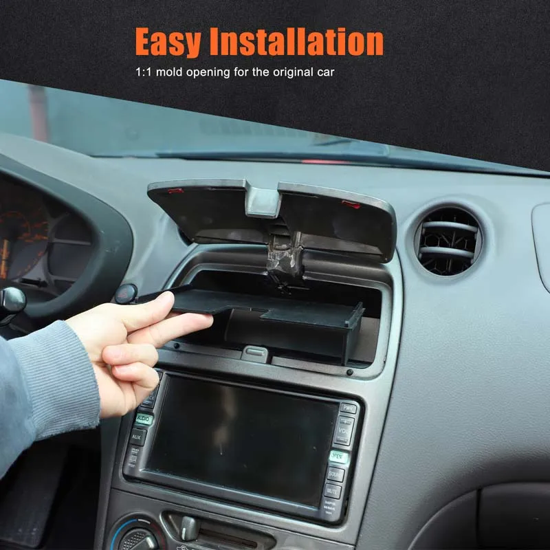 

Органайзер для приборной панели автомобиля Toyota Celica 99-05 с ABS-пластиком, многофункциональный ящик для хранения, многослойные перегородки, аксессуары для интерьера автомобиля