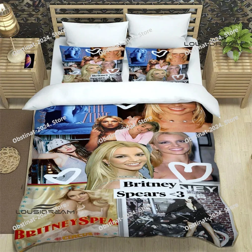 

Star Britney Spearsr Bedding Sets exquisite bed supplies set duvet cover bed comforter set bedding set luxury birthday gift