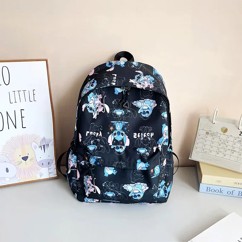 

Disney Mickey Mouse New Stitch Школьная сумка на плечо Дорожная сумка Модный рюкзак Большая вместительная повседневная сумка на плечо для мужчин и женщин