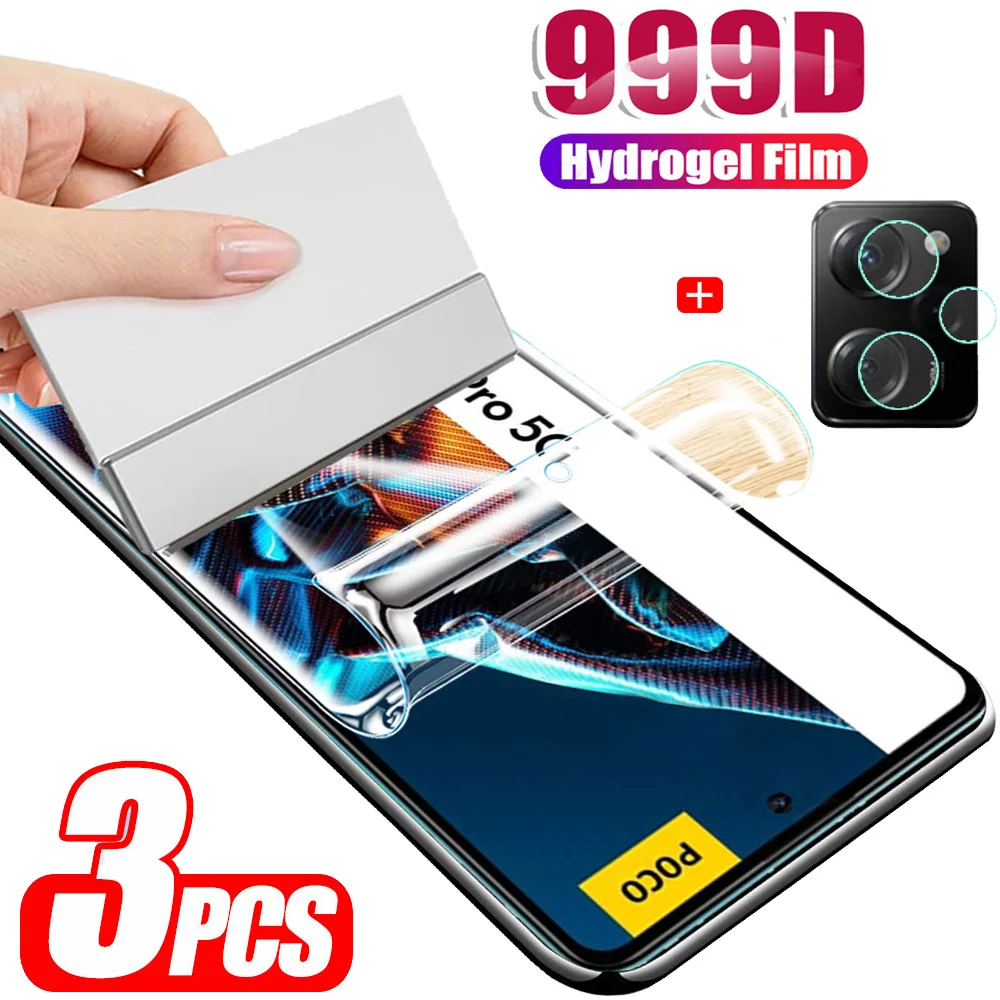 

Pelicula Poco F5 x5 Pro 5G Film Hidrogel For Xiaomi Poco X 5 Pro Screen Protector Poco X5Pro Hydrogel Film PocoX5 Water gel Front+Camera Film Poco X3 Pro Protectores Movie Poco X4 Pro hydro gel Phone Soft Glass