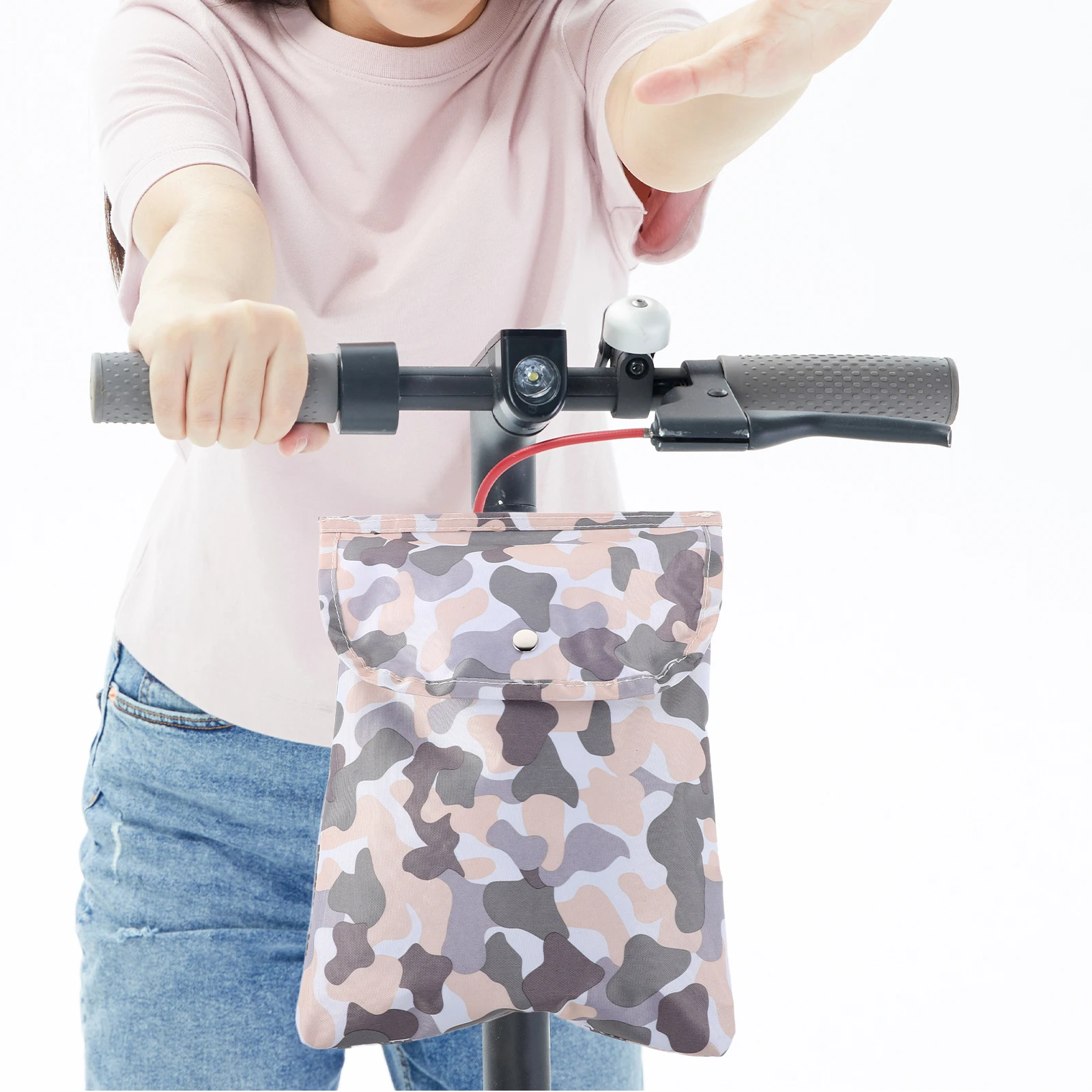

Electric Vehicle Hanging Bag Scooter Front Bike Pouch Organizer Portable Storage Polyester