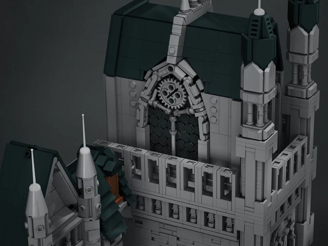 جديد MOC اللبنات العمارة نموذج المدينة القوطية يونان شارع وحدات اللبنات لعبة أطفال هدية لتقوم بها بنفسك الجمعية مجموعة
