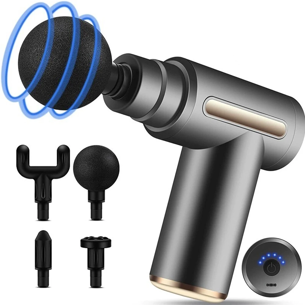 Massageador Muscular Elétrico Portátil de Alta Frequência Profissional para Alívio de Dores e Relaxamento Profundo