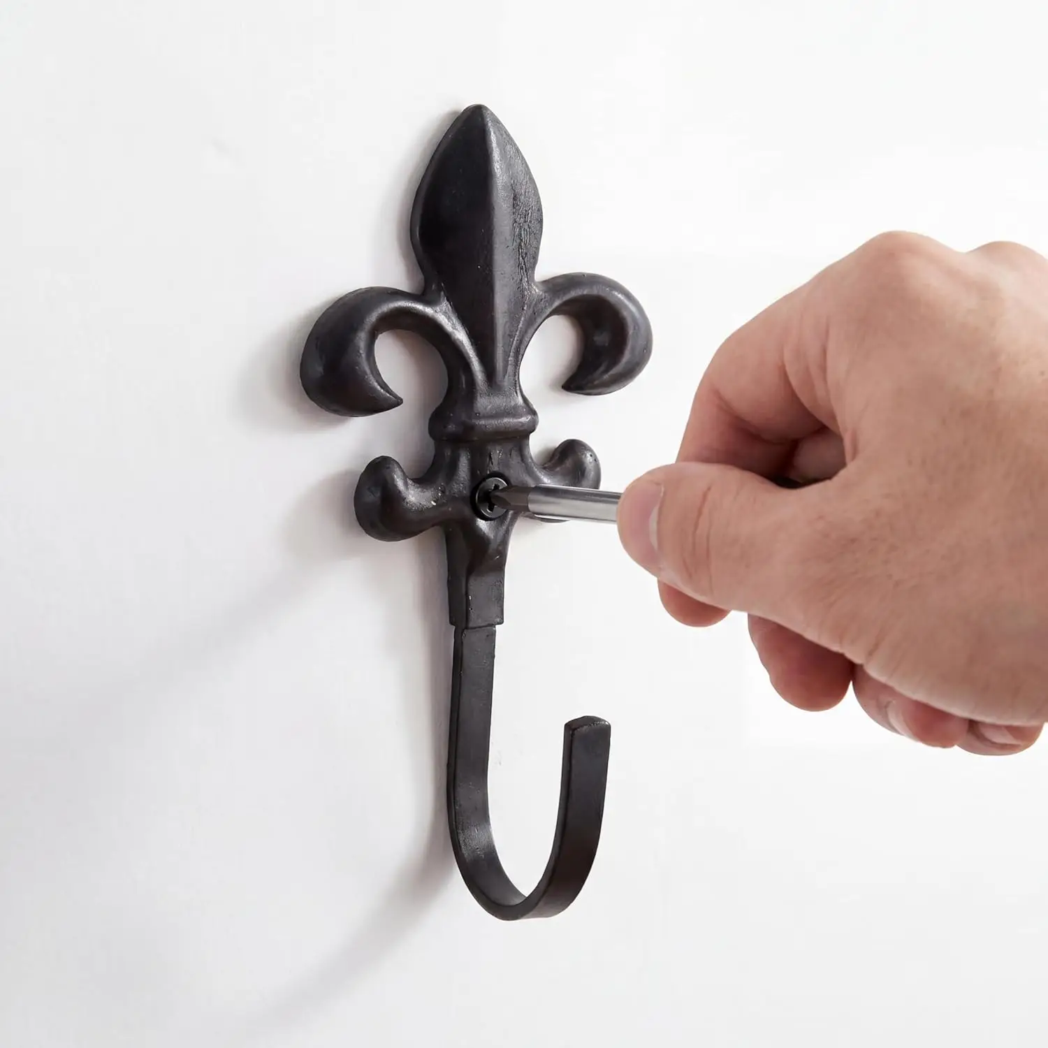 1/2/3/4/5/6Pcs Heavy Duty Metal Bathroom Towel Hook for Hanging Coats, Robes, Wall Mounted Hangers for Entryway & Bathroom