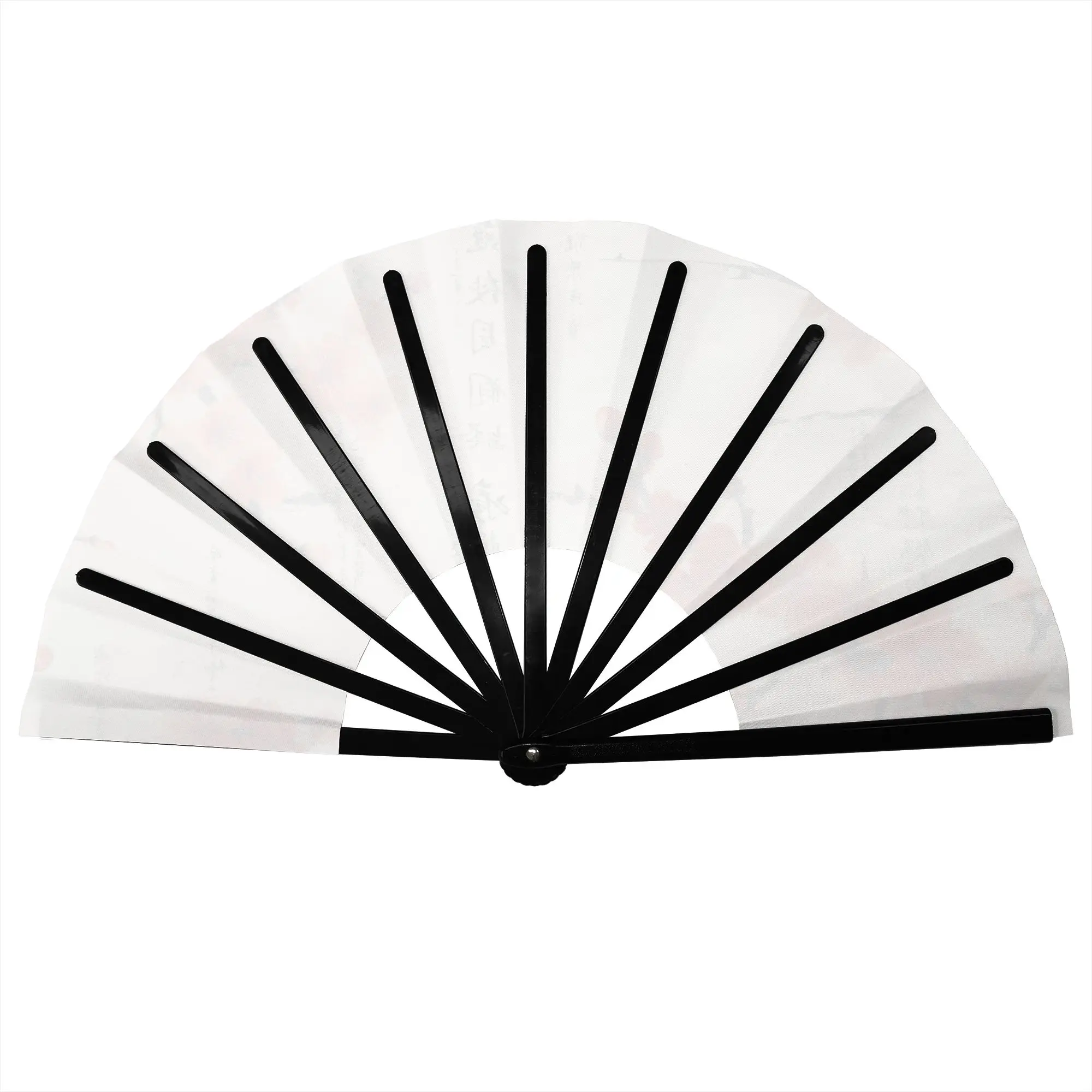 Customized Ancient Poetry  Portable Pocket Fan Outdoor  Polyester Folding Fan Chinese Dance Handheld Cooling Fans