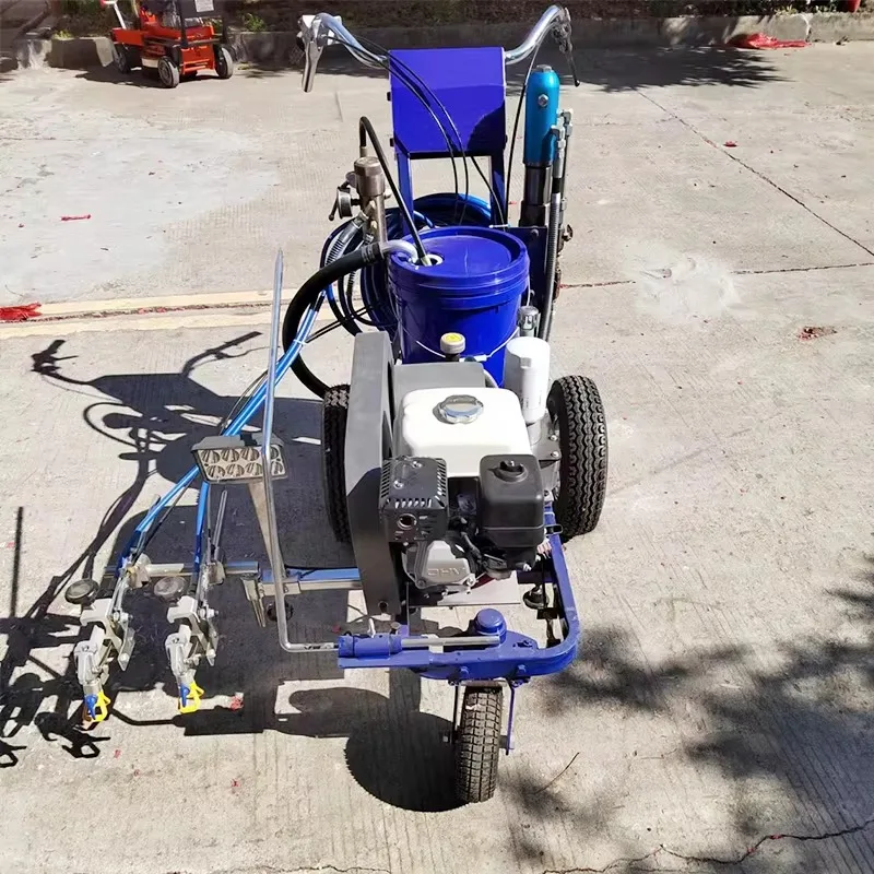 Electric Hand Pushed Road Line Marking Machine for Indoor and Outdoor Use