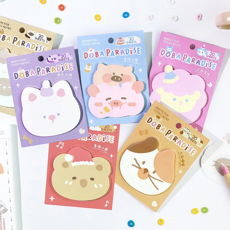 Tearable and Sticky Sticky Notes, Cute and Fun Animal Memo Notes