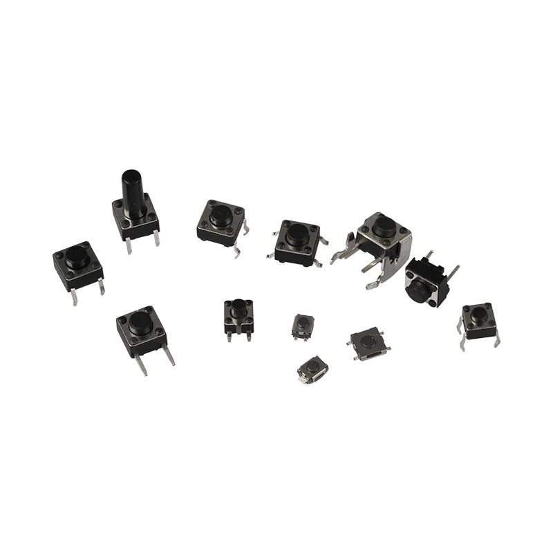 125Pcs Micro Tactile Push Button Switch 25 Types Assorted Micro Push Button Tact Switch Reset Leaf Switch SMD 2*4 3*6 4*4 6*6