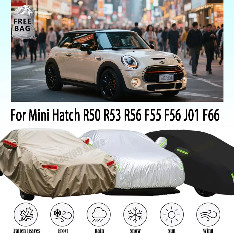 

Waterproof Car Cover Sun Rain Snow Scratch Resistant Cover For Mini Hatch R50 R53 R56 F55 F56 J01 F66 Hatchback 2001-2025