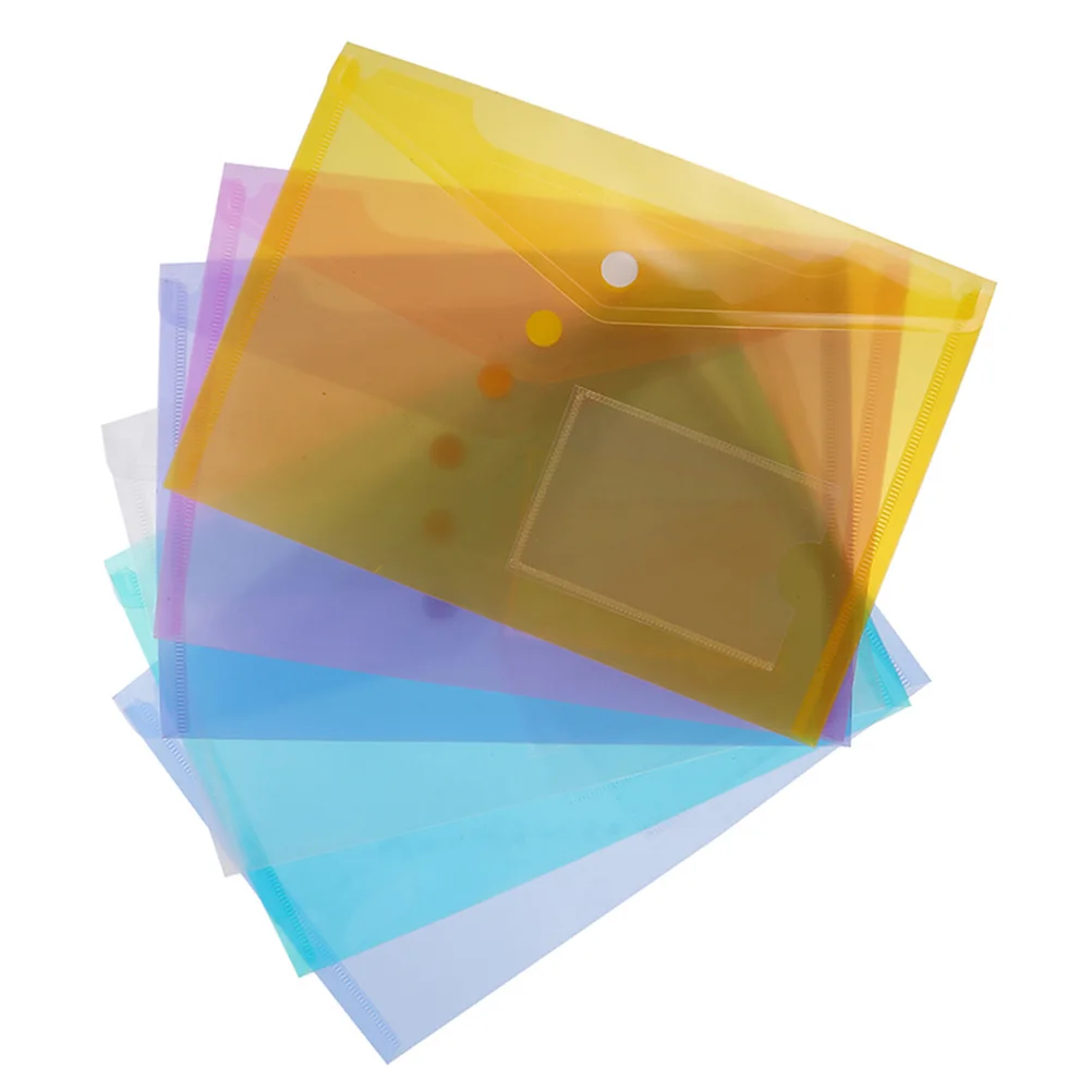 

6 шт. A5 пластиковая папка для файлов, материал, экономия места, офисный органайзер, папки для документов, пластиковая сумка для файлов