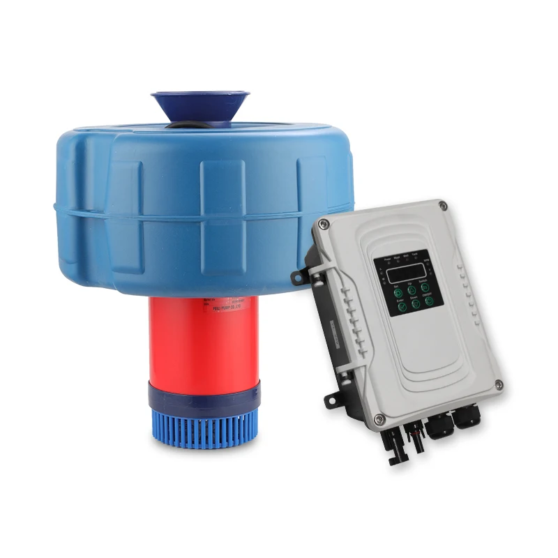 1hp Solar Powered Pond Aerator Fountain with Controller and Panels Floating Pond Aerator Solar for Farm Solar Oxygen Aerator