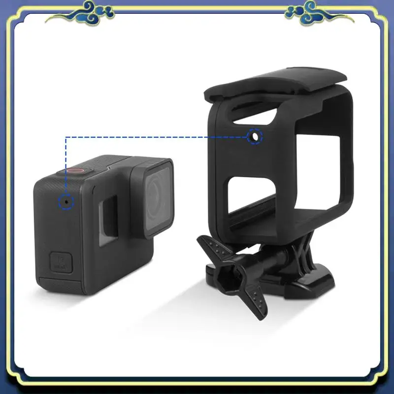 Portable 5X Frame For Gopro Hero (2018) / 6 / 5 Housing Border Protective Shell For Go Pro Hero6 Hero5 Black (Black)