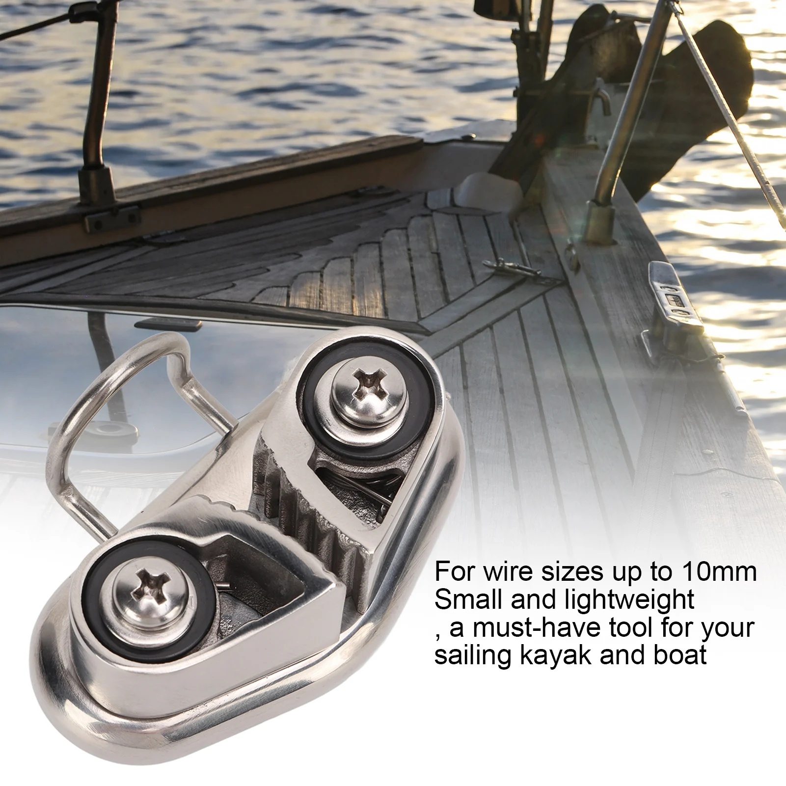 

Кулачковая планка для лодки, оборудование для пилатеса, долговечность, быстрый вход, кулачковая планка с проволочным кольцом для веревки 10 мм