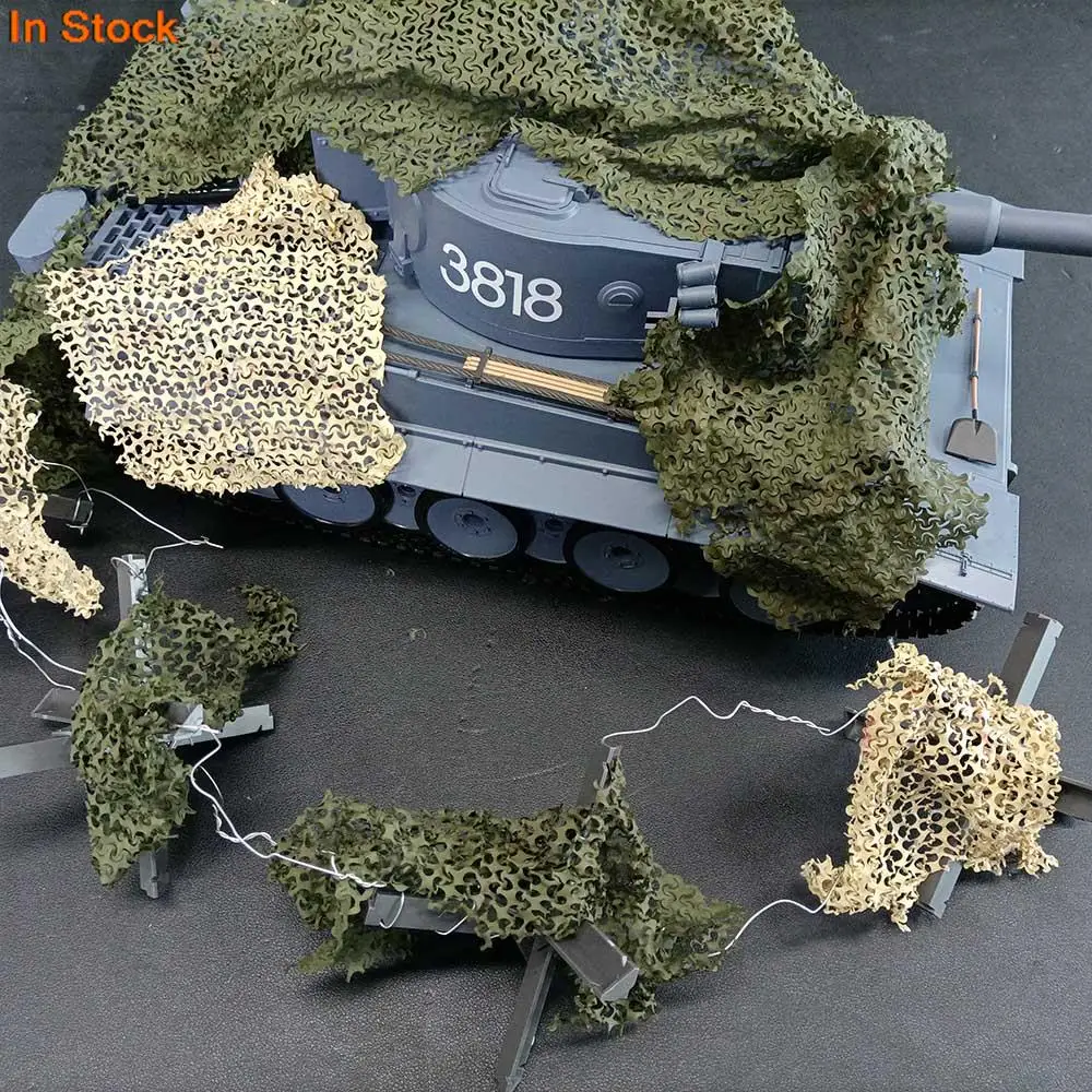 Henglong 1/16 RC Serbatoio Camouflage Net Cover per M1A2 T34 Panther M26 Pershing Giocattolo Modello di Veicolo Militare Decorazione Parti TH20627
