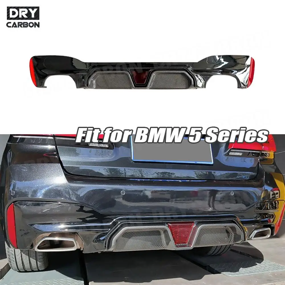 5 Series Rear Bumper Diffuser Lip For BMW G30 G38 2017 2018 2019 2020 2021 Car Boot Body Kit Guard Splitter Plate Parts