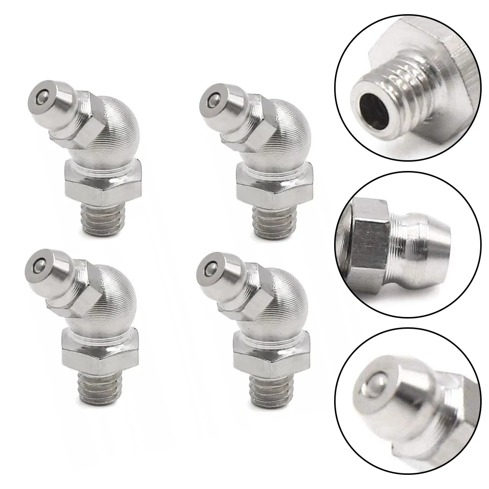 High Hardness Nipple 45 Degree Grease Fitting Machinery Lubrication High Hardness No Oil Leakage Quality Assurance