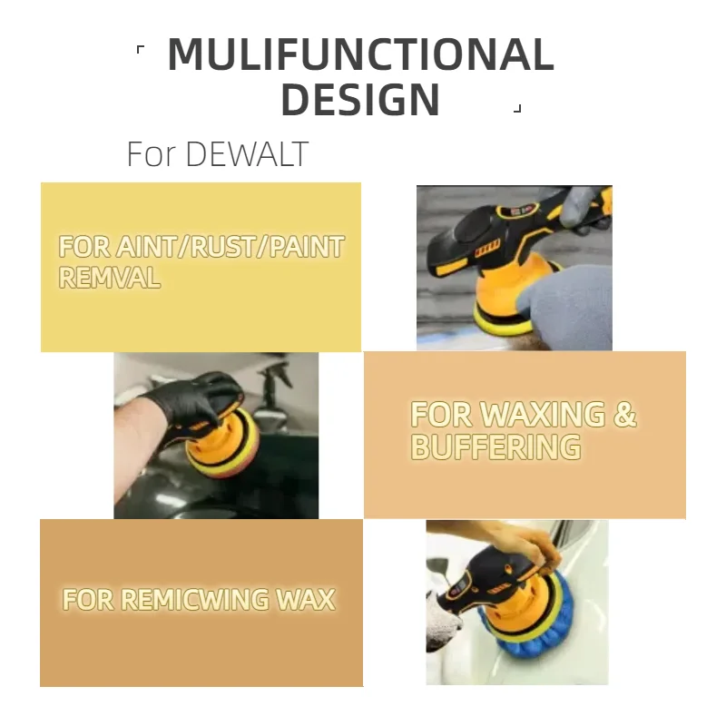For Dewalt 8 Gears Digital Display Car Waxing Polishing Machine Power Tools Cordless Polisher Electric Polisher Auto