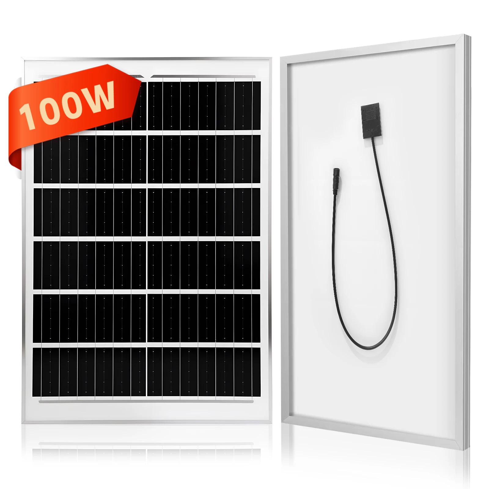 Panel słoneczny 100W 6V do oświetlenia ulicznego, szybka zewnętrzna ładowarka solarna, wodoodporny IP65, 53x35cm, wysoka wydajność, do zasilania bateryjnego.