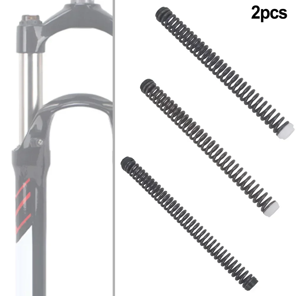 

2pcs Bicycle Front Fork Shock Absorber Spring Coil Spring For Mountain Bike Compression Spring Cycling Accessories