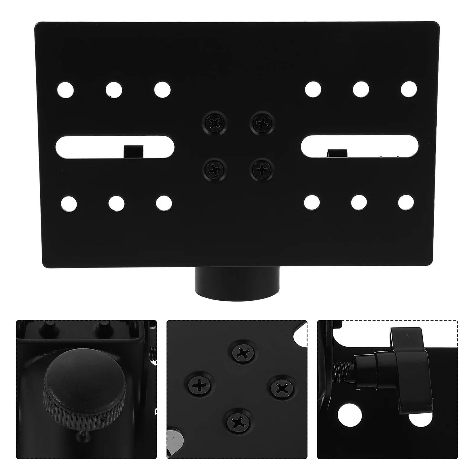 

Tray Speaker Stand Heavy Duty Adjustable Iron Tripod Stand Tray for Projectors Laptops Tablets 17.5x12.5cm Portable Projector